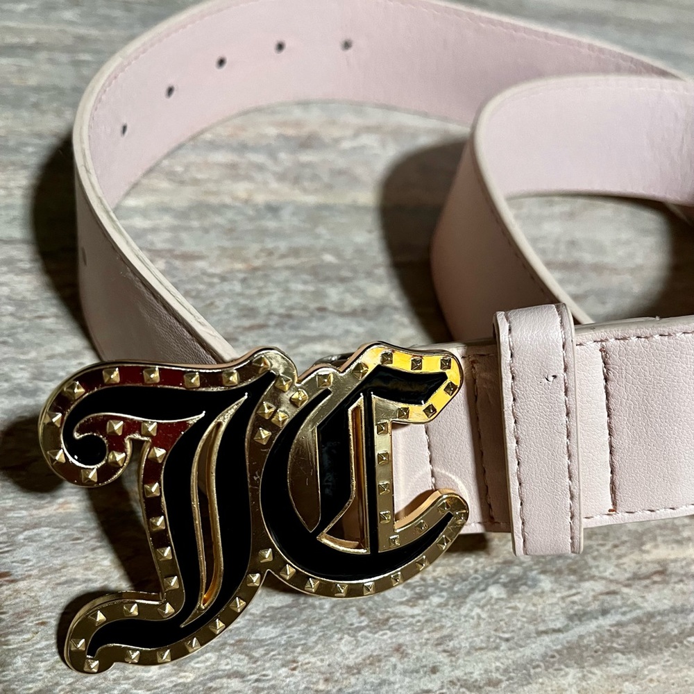 Juicy Couture pink blush color belt